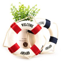 크리에잇투 모형 구명 튜브 장식소품 5종 사이즈, 레드