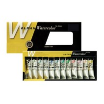 알파 골드 수채물감 15ml 12색 수채화물감