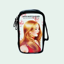 [hk601]러블리 에나멜 화장품 파우치 가방(대형)