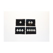 [경비용품] 잎사귀 2개 견장계급장(천), 단품