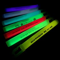 야광나라 일회용 6인치 야광봉, 레드, 1개