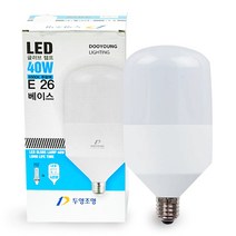 두영 할로겐대체형 보안등 LED 보안램프 모음 램프 전구 공장등 가로등, 두영 LED 글러브 램프 40W E26, 1개