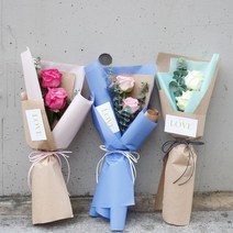 [피오니페페] 장미꽃다발 헤라 마르샤 올포러브 장미꽃 미니꽃다발, 3종세트