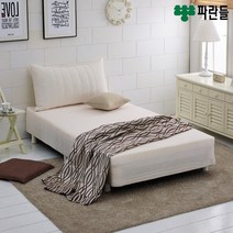 파란들 코지 단면 매트리스 일체형침대 싱글 슈퍼싱글 더블 퀸 ch, 아이보리