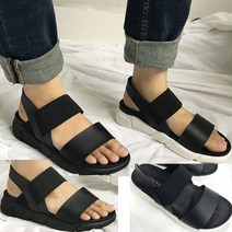 댄디플레이스 푹신하고 멋진 남성 샌들 발편한 밴딩 슬리퍼