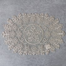 라움아트 테이블 레이스 러너 30cmx45cm, 카타리나 러너, 베이지