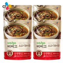 CJ 비비고 소고기장터국 500g x 4개입 (즉석국), 1세트