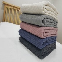 마이코튼 60수 순면 피그먼트 침대 패드 겸 이불 바이오워싱 5colors, 챠콜