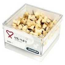 아주문구 점보 원목장구핀 압정