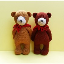 써니의실노리 곰퍼맨 손뜨개인형DIY 코바늘인형, 머스타드색