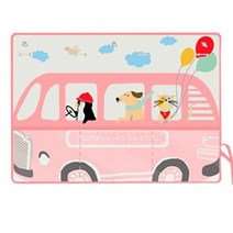 홈앤핫딜 큐방커튼 차량용 햇빛가리개, 동물버스