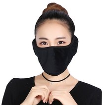 일체형 극세사 귀마개 마스크/착용감 탁월/겨울 방한 귀도리