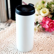 100% 국내산 텀블러 스텐 예쁜 보온 보틀 국산 보냉, 화이트, 360ml