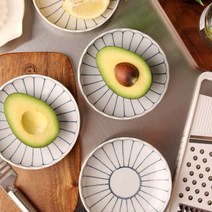 마미에 데이지 꽃접시 일본 그릇 식기 접시, 데이지 꽃접시 14cm