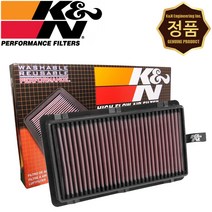 K&N 33-3064 순정형 튜닝 에어필터 기아 올뉴카니발 디젤 더뉴카니발, 1개입