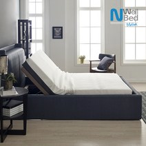 느웰 라텍스 모션베드 퀸 (NW1502) + 천연라텍스 매트리스 포함, 네이비_기능성커버A