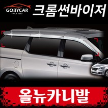 크롬 썬바이저 몰딩 올뉴카니발 6P 자동차 썬바이져 2014-2020년 C584