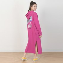 펀한사이즈 여성용 빅사이즈 프레쉬 후드 롱 원피스