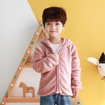 엔비키즈 극세사 아동 후리스 후드집업 점퍼 외투