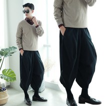 MAX 남성501 롱 와이드배기바지 주머니배기 절복 카고바지 한복 배기팬츠 생활한복(개량한복)