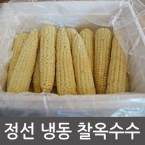 여량농협 냉동옥수수 정선 미백 찰옥수수 삶지않은 생옥수수, 1box, 생 냉동찰옥수수 90개