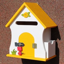 마프 명판없이 건의함 고객소리함 의견함 제안함 기타푯말 등등, S1991Y/옐로우 뉴장미 자물쇠우체통, 1개