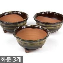미니화분 3개세트 MP60 / 다육화분 다육이화분 화분 토분 토기 선인장 도자기화분 옹기화분, 22_한성_화분(MP106)(3개세트)