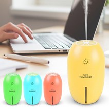 네츄럴데이 USB 레몬 미니가습기 소형가습기 무드등가습기, 그린