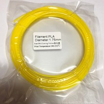더왕 PLA 야광옐로우GlowingYellow 필라멘트, 5m
