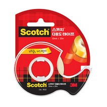 3M 스카치 다용도 테이프 소(12mm), 12mm x30m, 1개