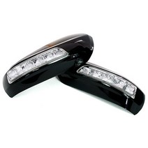 뉴SM5-SM7 - 3WAY 카비 LED 사이드미러커버 백미러커버, 뉴SM5임프레션 - 순은색 PSE