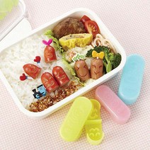 토루네 비엔나소세지 컷팅틀&픽세트 (표정3종)모양틀 성형틀