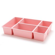 삼도 책상 서랍 칸막이 정리함, 핑크
