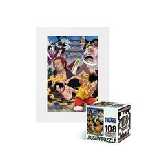 퍼즐피플 원피스 직소퍼즐 108피스, 미니큐브 드루와 108P 액자포함(108피스자체제작화이트), 108p