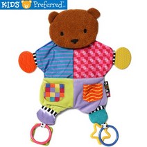 Kids Preferred 평면 바스락 곰돌이 (K496076110) 헝겊완구책/헝겊완구/헝겊책/손인형/초점책만들기/초점책/유아책/티포르테/유아헝겊책/아기헝겊책, 단일 출판사