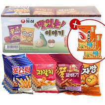 농심 맛있는 이야기 780g 과자세트스낵모음 과자세트, 1세트, 새우깡30gx2+포스틱30gx6+자갈치30gx6+꿀꽈배기30gx6+감자깡30gx6