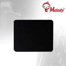멜로디 미니 마우스패드 MSP-02, 블랙, 1개