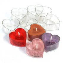 제이앤메이드 하트티라이트컵 양초 캔들용기, 100개