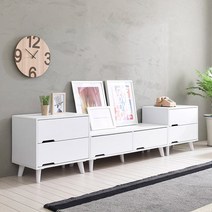 리젠우드H 돌피 B형 2400 거실장 세트 (착불)/, 메이플화이트