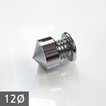 1단 다보볼트 (밀착형) 12Ø 은색뿔형 장식볼트 8mm, 1개