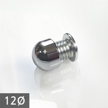 1단 다보볼트 (밀착형) 12Ø 은색원형 장식볼트 10mm, 1개