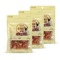 수제의여왕 강아지 간식 큐브, 연어큐브, 3개