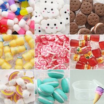 슬라임 재료 파츠 비즈 만들기재료, 32_투명원형연핑크10g