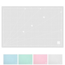 [윈스타] 반투명 커팅매트 A3 (450x300mm) - 칼판 컷팅매트 데스크매트 -책상매트, 화이트