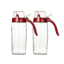 시노글라스 원터치 스프링오일병 레드500ml-2p