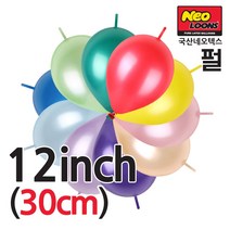 피플스파티 꼬리풍선 12인치(30cm) 펄 타이룬 100개, 핑크, 1개