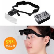 뷰티노하우 속눈썹&반영구필수템 돋보기확대렌즈5개 LED조명, 1개