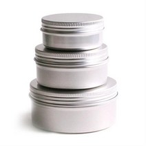 [더위치]150ml 알루미늄용기 크림용기 캔들용기 실버틴케이스, 1개