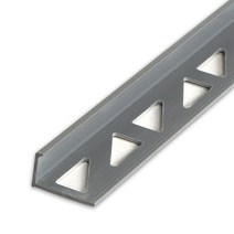 타일마감재 PVC회색 L형 10mm(길이1.1m), 길이1.1M