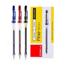 [모드니즈]동아 파인테크 0.3mm 중성펜 12자루 1타 흑/적/청, 블루